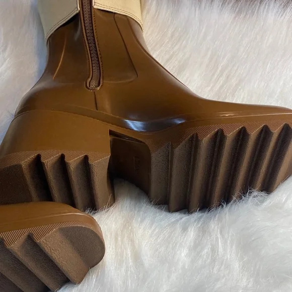 Chloe  Betty canvas trim rainboots Women's Winter Boots - Picture 9 of 9